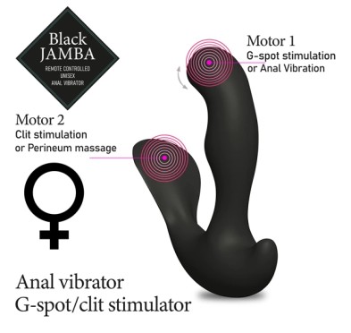 Masażer prostaty i punktu G - FeelzToys Black Jamba